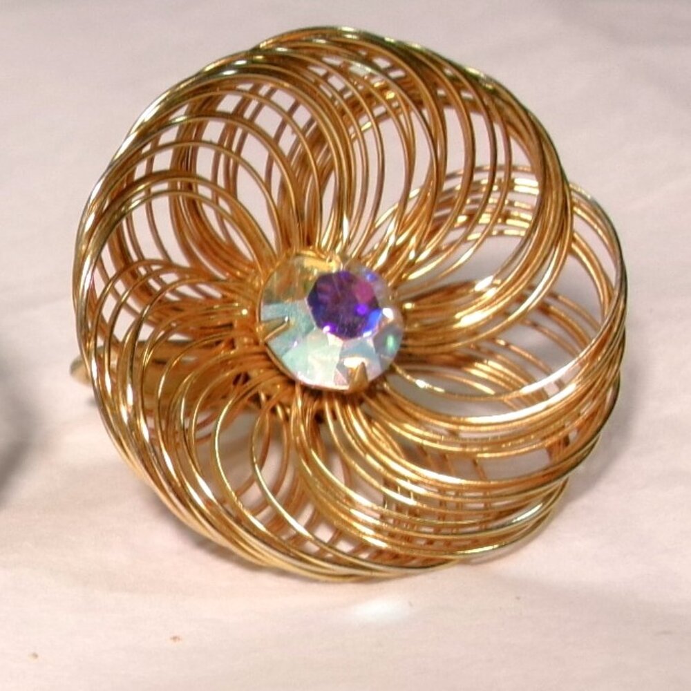 Vintage Sara Coventry "Bud in Bloom" Clip on Earrings